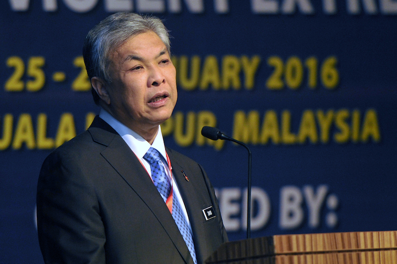 Home Minister Datuk Seri Ahmad Zahid Hamidi says those detained under the Prevention of Terrorism Act (Pota) are also assessed and evaluated by an independent board of experts to determine the length of detention, suitability for release and the necessity for continuous monitoring upon release. – The Malaysian Insider pic by Najjua Zulkefli, January 25, 2016.