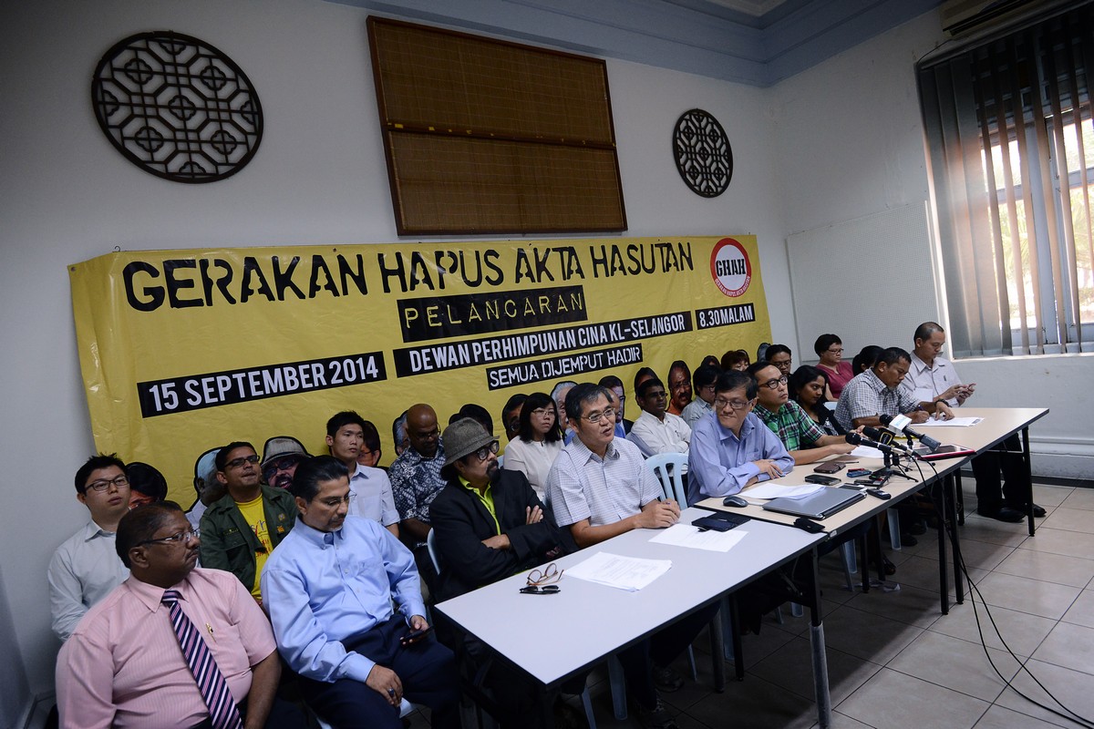 Gerakan Hapus Akta Hasutan says the Sedition Act goes against the freedom of expression as enshrined in the Article 10 of the Federal Constitution. – The Malaysian Insider file pic, February 12, 2016.