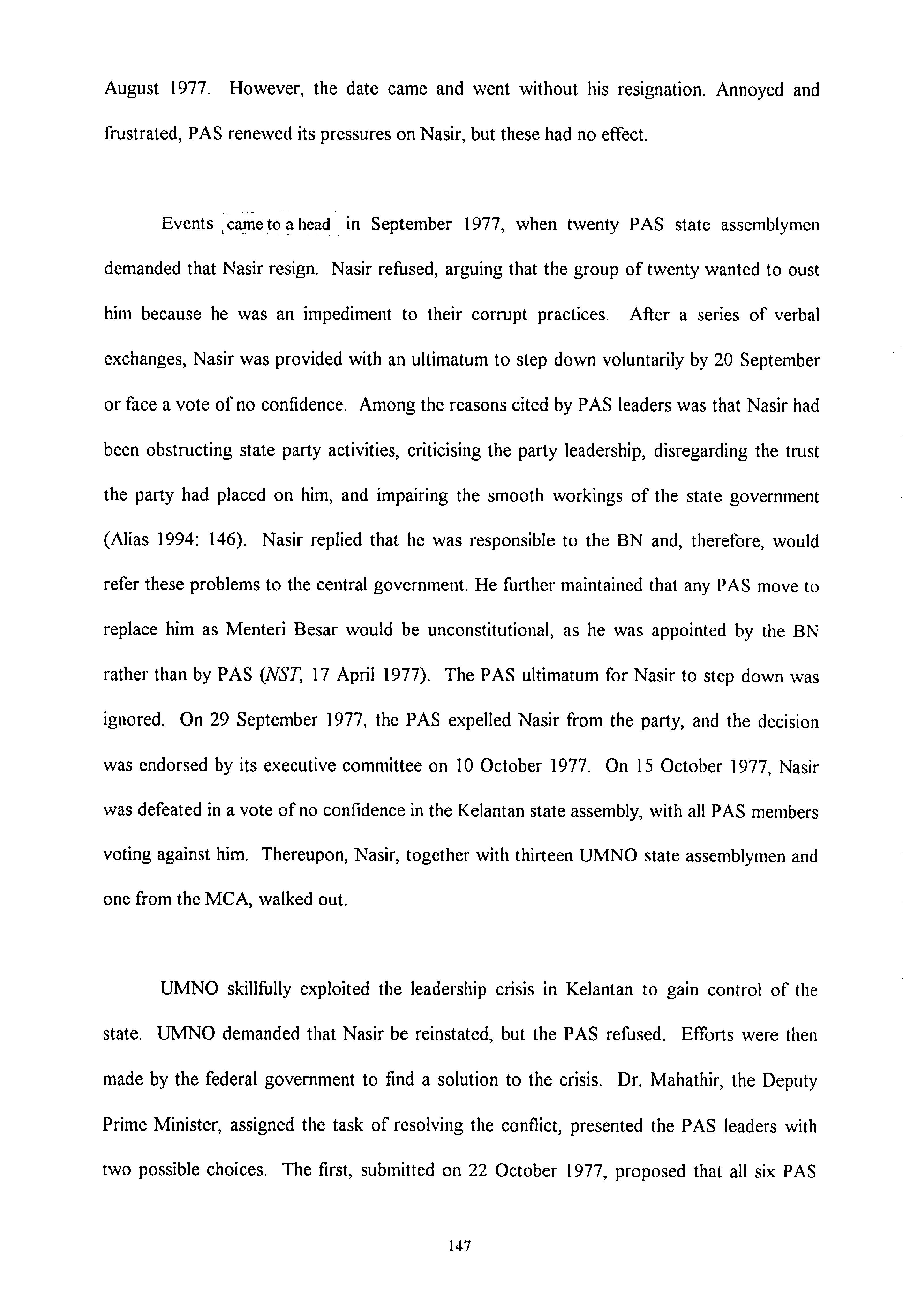 Federalism in Malaysia: A Study of Centre-State Relations mukasurat 147.