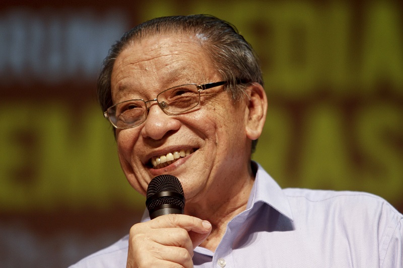 DAP's Lim Kit Siang has slammed the move to classified supporting documents in the auditor-general's probe into 1MDB. – The Malaysian Insider pic by Seth Akmal, March 6, 2016.