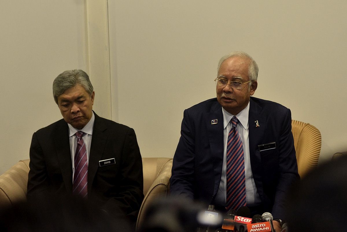 Datuk Seri Ahmad Zahid Hamidi (left) says Isis wanted to kidnap Datuk Seri Najib Razak and Defence Minister Datuk Seri Hishammuddin Hussein, but the plan was foiled. – The Malaysian Insider file pic, March 8, 2016.