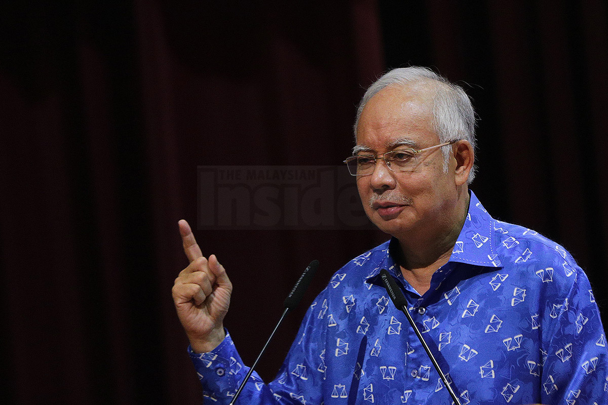 Prime Minister Datuk Seri Najib Razak says Mohd Faiz Subri's free kick was 'truly marvellous'. – The Malaysian Insider file pic, February 17, 2016.