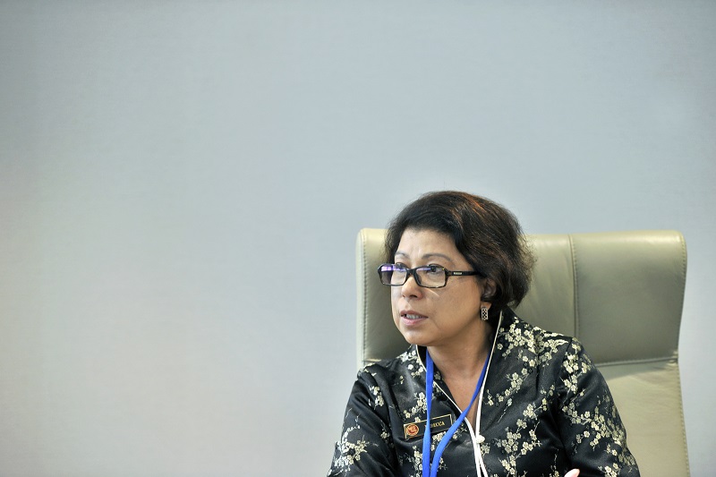 International Trade and Industry Ministry secretary-general Tan Sri Dr Rebecca Fatima Sta Maria says Malaysian firms also invest overseas and need protection, which exists in trade pacts. – The Malaysian Insider pic by Najjua Zulkefli, January 23, 2016.