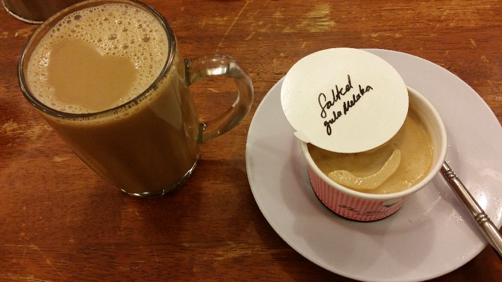 Salted gula melaka ice cream and a creamy teh tarik is the best combo for any rider. – The Malaysian Insider pic, June 27, 2014.