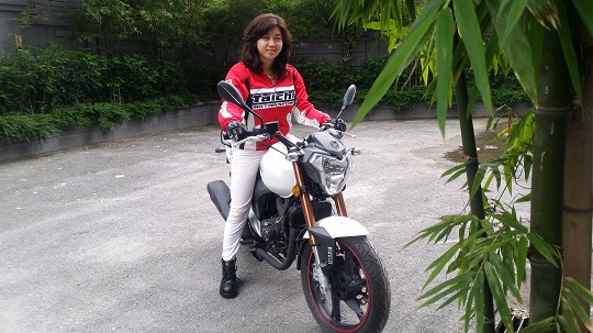 Melissa Duis hopes to be a skillful rider soon and tackle the city's streets and beyond. – Pic courtesy of Melissa Duis, May 2, 2014.