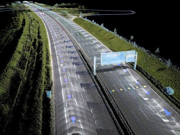 The Here HD Map captures billions of 3D points to model the road surface. – AFP/Relaxnews pic, December 5, 2015.