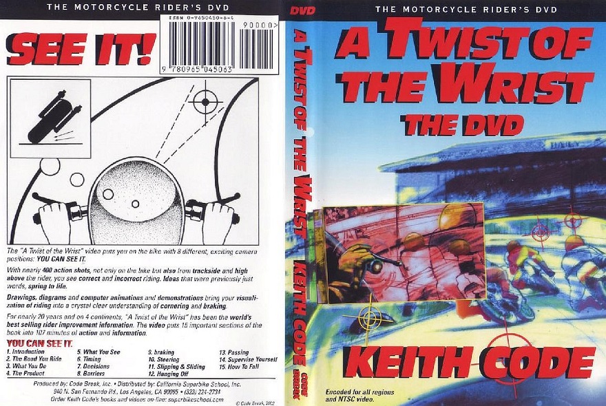 The Twist of the Wrist DVD teaches a novice biker the basics so that a crash will be avoided. – Pic courtesy of Melissa Duis, July 6, 2014.